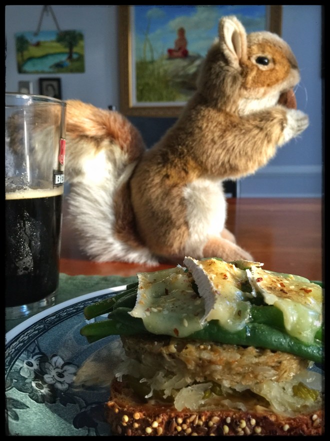 Mr. Squirrel joins me for Dinner