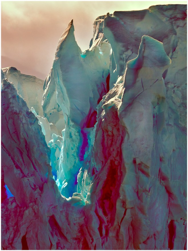 Icebergs in Antarctica.